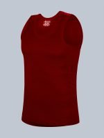 Freedom Solid Colour Cotton-Rich 1x1 Rib Skin-Friendly U-Neck Sleeveless Vest for Men. - Image 23
