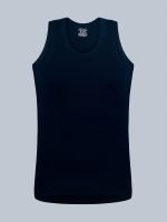 Freedom Solid Colour Cotton-Rich 1x1 Rib Skin-Friendly U-Neck Sleeveless Vest for Men. - Image 21