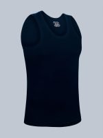 Freedom Solid Colour Cotton-Rich 1x1 Rib Skin-Friendly U-Neck Sleeveless Vest for Men. - Image 20