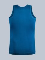 Freedom Solid Colour Cotton-Rich 1x1 Rib Skin-Friendly U-Neck Sleeveless Vest for Men. - Image 10