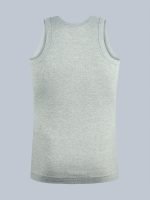 Freedom Solid Colour Cotton-Rich 1x1 Rib Skin-Friendly U-Neck Sleeveless Vest for Men. - Image 9