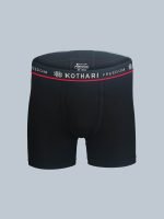 Freedom Men’s Solid Colour Outer Elastic Drawers - 100% Combed Cotton - Antibacterial, Colour-Fresh, Moisture-Wicking. - Image 2
