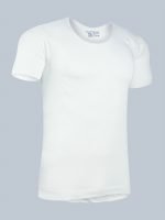 Freedom Premium Bleached Cotton-Rich Round-Neck Men’s Vest with Sleeves – Soft & Durable - Image 3