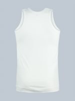 Freedom Solid White Men’s U-Neck Sleeveless Vest – Premium 100% Combed Cotton with Folding Stitch - Image 5