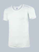 Freedom Premium 100% Cotton Men’s Half Sleeve Vest – Solid White Round-Neck with Folding Stitch - Image 4