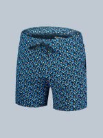 Men’s Premium Printed Barmuda, Soft & Breathable Cotton, Elastic Waist with Drawstring, Stylish All-Over Geometric Print - Image 16