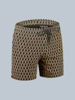 Men’s Premium Printed Barmuda, Soft & Breathable Cotton, Elastic Waist with Drawstring, Stylish All-Over Geometric Print - Image 19