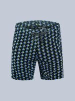 Men’s Premium Printed Barmuda, Soft & Breathable Cotton, Elastic Waist with Drawstring, Stylish All-Over Geometric Print - Image 2