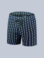 Men’s Premium Printed Barmuda, Soft & Breathable Cotton, Elastic Waist with Drawstring, Stylish All-Over Geometric Print - Image 4