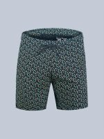 Men’s Premium Printed Barmuda, Soft & Breathable Cotton, Elastic Waist with Drawstring, Stylish All-Over Geometric Print - Image 6