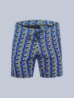 Men’s Premium Printed Barmuda, Soft & Breathable Cotton, Elastic Waist with Drawstring, Stylish All-Over Geometric Print - Image 10