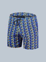 Men’s Premium Printed Barmuda, Soft & Breathable Cotton, Elastic Waist with Drawstring, Stylish All-Over Geometric Print - Image 12