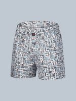 Men’s Geometric Print Casual Shorts with Elastic Waist & Drawstring - Image 8