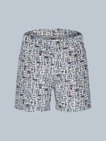 Men’s Geometric Print Casual Shorts with Elastic Waist & Drawstring - Image 9