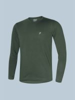 Cotton Rich Full Sleeve T-Shirt, Regular Fit Round Neck Solid Casual Wear - Image 11