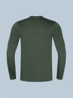 Cotton Rich Full Sleeve T-Shirt, Regular Fit Round Neck Solid Casual Wear - Image 13