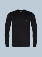 Cotton Rich Full Sleeve T-Shirt, Regular Fit Round Neck Solid Casual Wear - Image 14