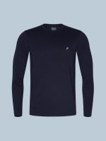 Cotton Rich Full Sleeve T-Shirt, Regular Fit Round Neck Solid Casual Wear - Image 2