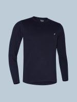Cotton Rich Full Sleeve T-Shirt, Regular Fit Round Neck Solid Casual Wear - Image 4