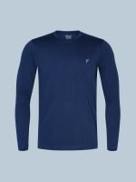 Cotton Rich Full Sleeve T-Shirt, Regular Fit Round Neck Solid Casual Wear - Image 6