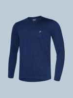 Cotton Rich Full Sleeve T-Shirt, Regular Fit Round Neck Solid Casual Wear - Image 7